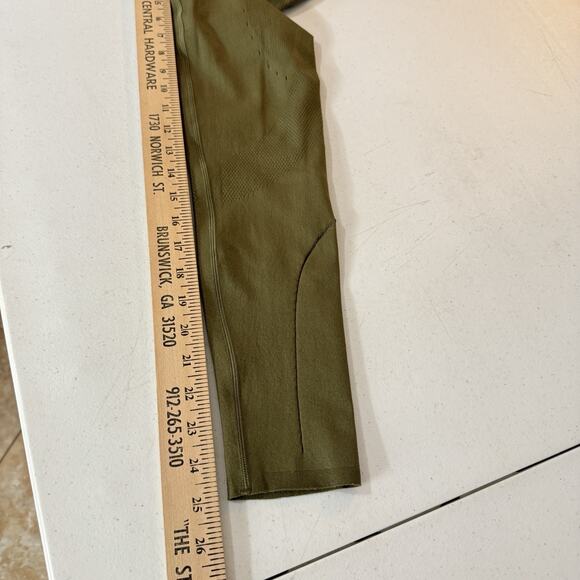 Fabletics Sculptknit Contour High Waisted Leggings Sz XL Green Compression New - Picture 11 of 12